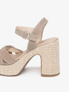 SANDALO DONNA - NERO GIARDINI BEIGE - E616070D 3