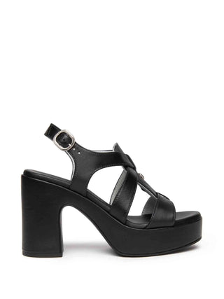 SANDALO DONNA - NERO GIARDINI NERO - E616092D