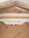 BORSA A SPALLA DONNA - NERO GIARDINI PANNA - E644220D 4