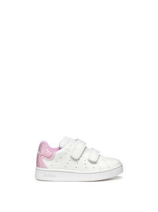 SNEAKERS BAMBINA - GEOX BIANCO-ROSA - B365MA 054BJ