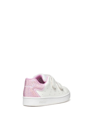 SNEAKERS BAMBINA - GEOX BIANCO-ROSA - B365MA 054BJ 4