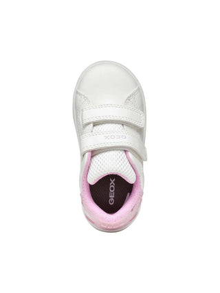 SNEAKERS BAMBINA - GEOX BIANCO-ROSA - B365MA 054BJ 5