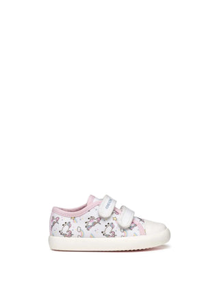 SNEAKERS BAMBINA - GEOX BIANCO-ROSA - B451MB 000AN