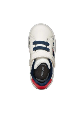 SNEAKERS BAMBINO - GEOX BIANCO-ROSSO - B455LA 000BC 5