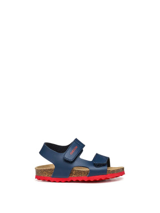 SANDALO BAMBINO - GEOX NAVY-ROSSO - B552QB 000BC