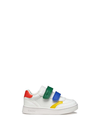 SNEAKERS BAMBINO - GEOX BIANCO-VERDE - B555LA 000BC