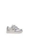 SNEAKERS BAMBINA - GEOX BIANCO-ARGENTO - B555MA 054AJ 1