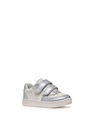 SNEAKERS BAMBINA - GEOX BIANCO-ARGENTO - B555MA 054AJ 2