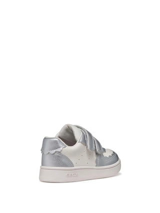 SNEAKERS BAMBINA - GEOX BIANCO-ARGENTO - B555MA 054AJ 4