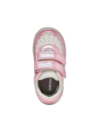 SNEAKERS BAMBINA - GEOX BIANCO-ROSA - B555MA 054AJ 5