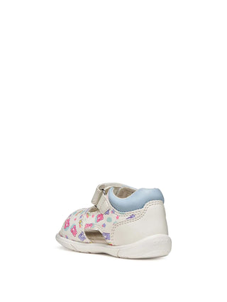 SANDALO BAMBINA - GEOX BIANCO-BLU - B556FC 05404 3