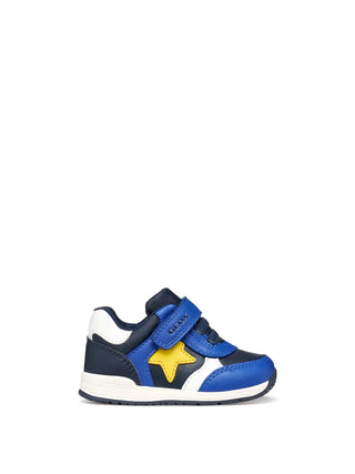 SNEAKERS BAMBINO - GEOX NAVY-GIALLO - B560RA 054FU