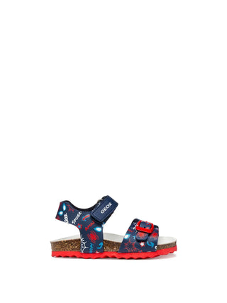 SANDALO BAMBINO - GEOX NAVY-ROSSO - B652QB 00004