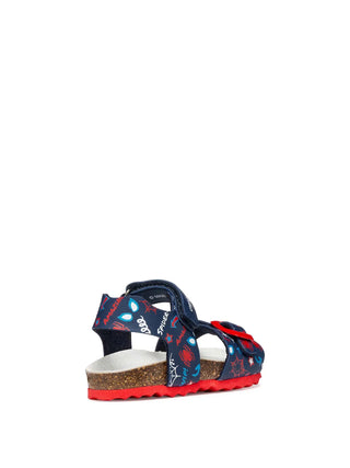 SANDALO BAMBINO - GEOX NAVY-ROSSO - B652QB 00004 4