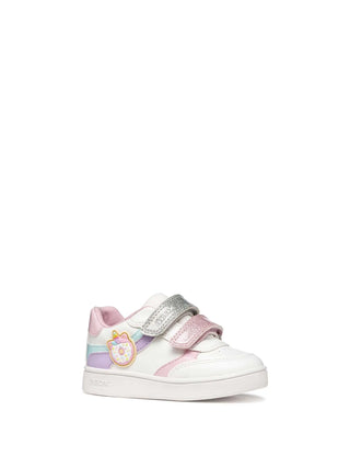 SNEAKERS BAMBINA - GEOX BIANCO-LILLA - B655MB 000BC 2
