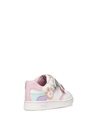 SNEAKERS BAMBINA - GEOX BIANCO-LILLA - B655MB 000BC 4