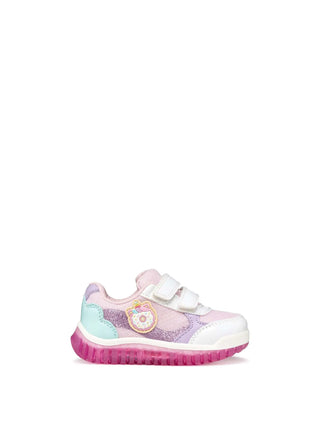 SNEAKERS BAMBINA - GEOX BIANCO-ROSA - B6561A 002AS