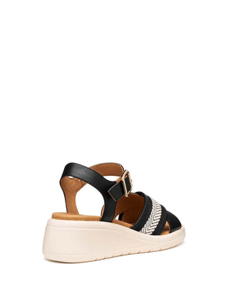 SANDALO DONNA - GEOX NERO - D550EG 05411 4