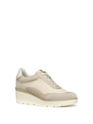 SNEAKERS DONNA - GEOX BEIGE-TAUPE - D55RAB 05422 2