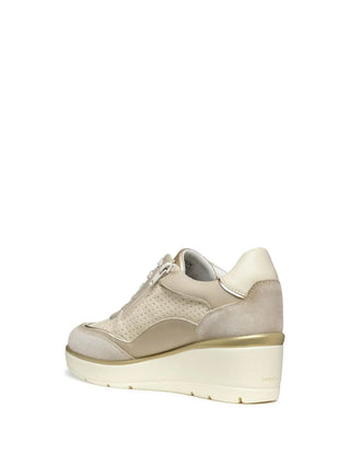 SNEAKERS DONNA - GEOX BEIGE-TAUPE - D55RAB 05422 3
