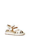 SANDALO DONNA - GEOX BIANCO-ORO - D650JA 054AJ 2