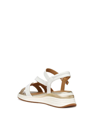 SANDALO DONNA - GEOX BIANCO-ORO - D650JA 054AJ 3