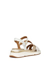 SANDALO DONNA - GEOX BIANCO-ORO - D650JA 054AJ 4
