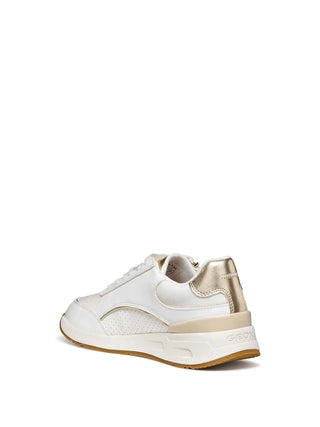 SNEAKERS DONNA - GEOX BIANCO-ORO - D65NQB 05411 3