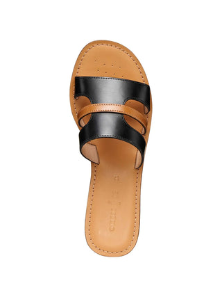 SCALZATO DONNA - GEOX NERO-CAMEL - D65YMP 0001J 5