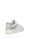SNEAKERS DONNA - GEOX BIANCO-ARGENTO - D670JB 014AJ 4