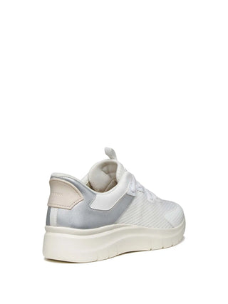 SNEAKERS DONNA - GEOX BIANCO-ARGENTO - D670JB 014AJ 4