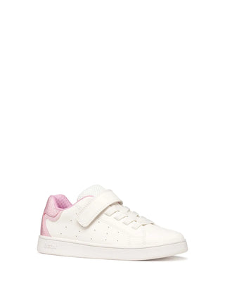 SNEAKERS RAGAZZA - GEOX BIANCO-ROSA - J36LRA 054BJ 2