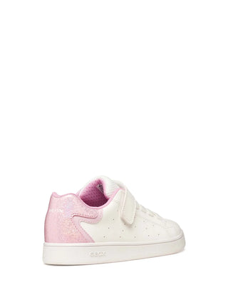 SNEAKERS RAGAZZA - GEOX BIANCO-ROSA - J36LRA 054BJ 4