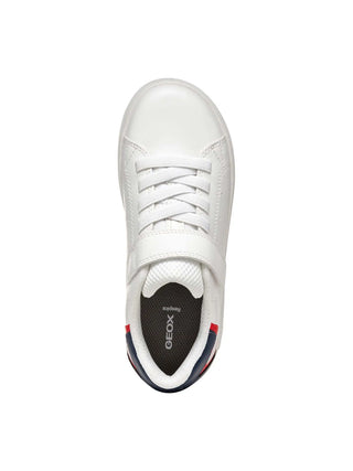 SNEAKERS RAGAZZO - GEOX BIANCO-BLU - J36LSA 000BC 5
