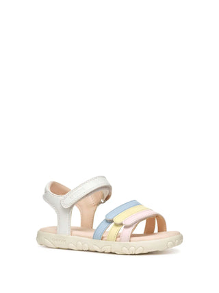 SANDALO RAGAZZA - GEOX BIANCO-MULTI - J458ZD 000BC 2