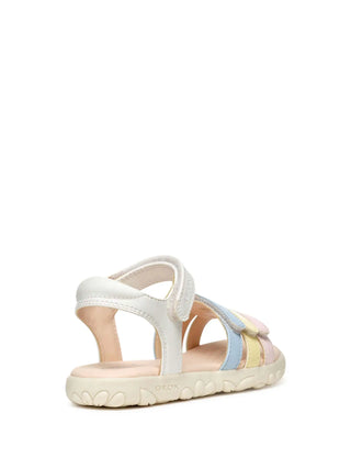 SANDALO RAGAZZA - GEOX BIANCO-MULTI - J458ZD 000BC 4