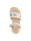 SANDALO RAGAZZA - GEOX BIANCO-ARGENTO - J458ZD 000NF 5