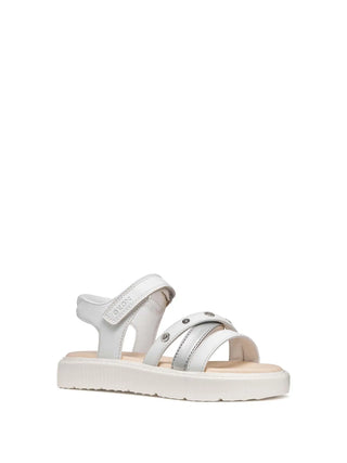 SANDALO RAGAZZA - GEOX BIANCO - J45DBI 000BC 2