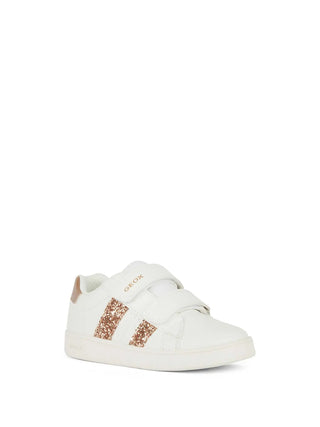 SNEAKERS RAGAZZA - GEOX BIANCO-ROSA - J45LRA 000BC 2