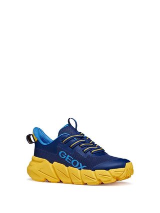 SNEAKERS RAGAZZO - GEOX NAVY-GIALLO - J46N1A 0149J 2