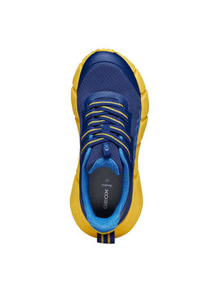 SNEAKERS RAGAZZO - GEOX NAVY-GIALLO - J46N1A 0149J 5