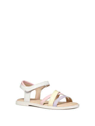 SANDALO RAGAZZA - GEOX BIANCO-LILLA - J5235D 000BC 2