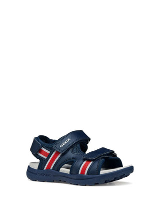 SANDALO RAGAZZO - GEOX NAVY-ROSSO - J555XB 01454 2
