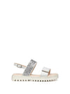 SANDALO RAGAZZA - GEOX BIANCO-ARGENTO - J556EA 0BCEW 1