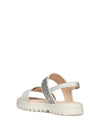 SANDALO RAGAZZA - GEOX BIANCO-ARGENTO - J556EA 0BCEW 3