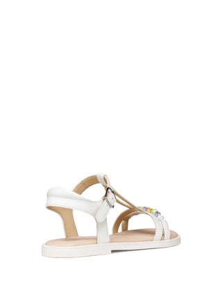 SANDALO RAGAZZA - GEOX BIANCO - J6535H 000BC 4