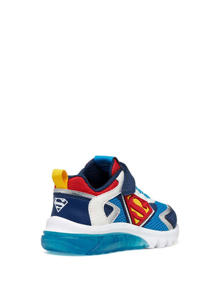 SNEAKERS RAGAZZO - GEOX BLU-ROSSO - J65LBB 01454 4