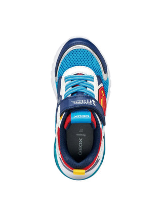 SNEAKERS RAGAZZO - GEOX BLU-ROSSO - J65LBB 01454 5