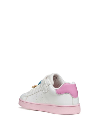 SNEAKERS RAGAZZA - GEOX BIANCO-ROSA - J65LRF 000BC 3