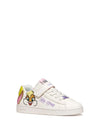 SNEAKERS RAGAZZA - GEOX BIANCO-GIALLO - J65LRH 05411 2